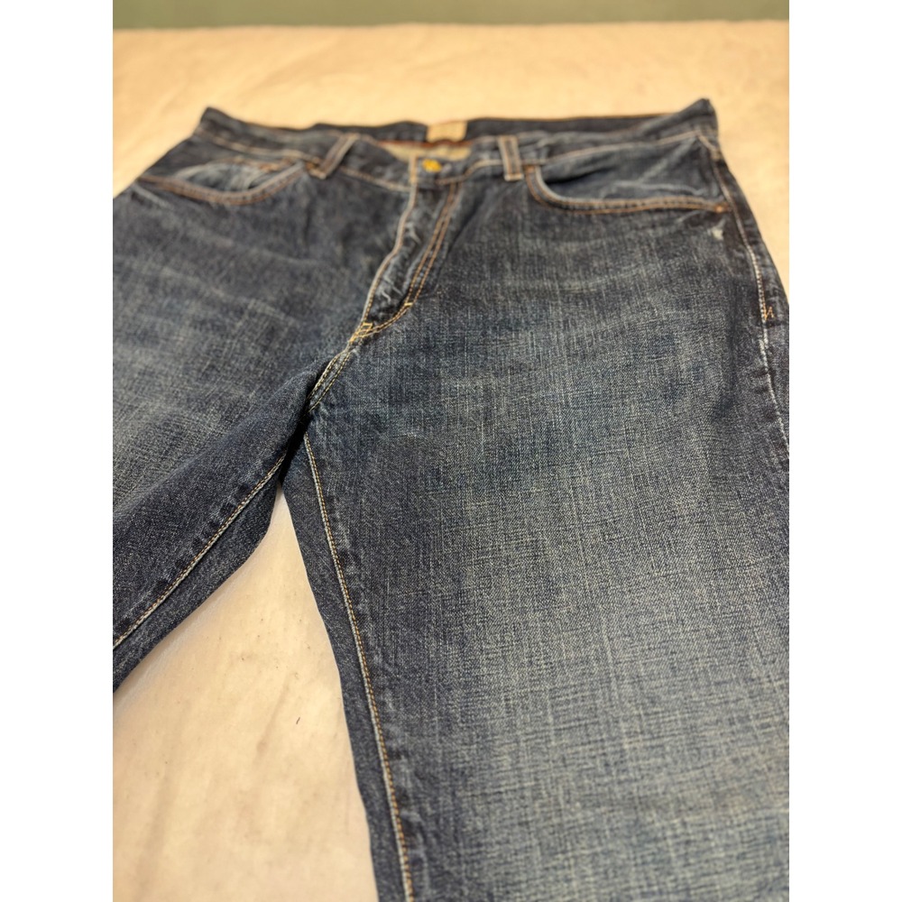 J Crew 35/36 Mens Dark Wash Straight Leg Denim Jeans - Picture 6 of 14